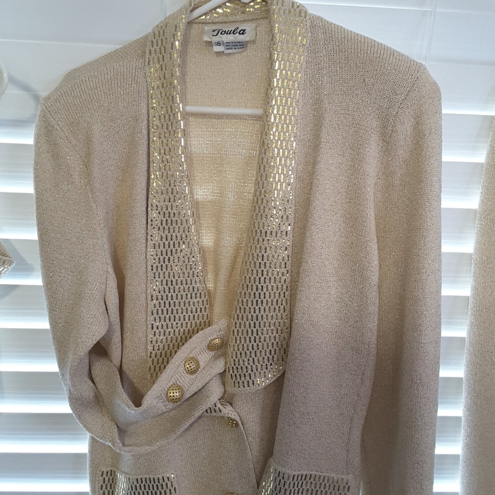 3 piece vintage Toula, jacket, top and skirt